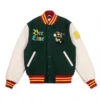Unisex Bee Line Green Varsity Jacket