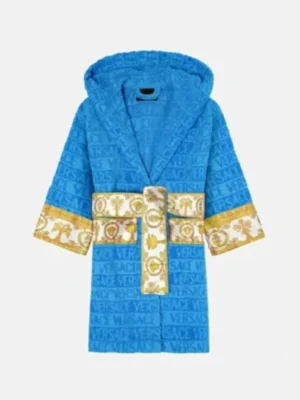 Unisex Stylsih Blue Versace Robe