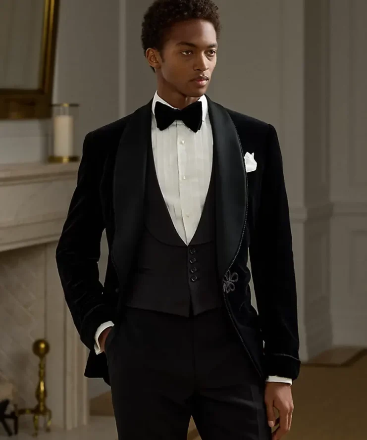 Unisex Tuxedo Smoking Jacket 3