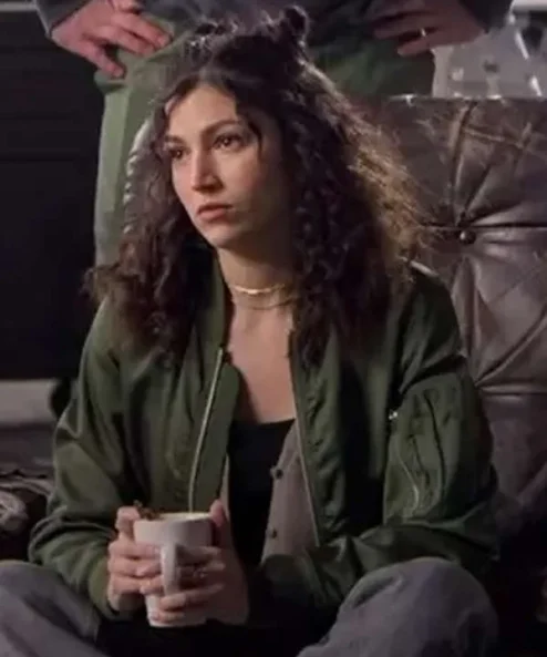 Ursula Corbero Lift Green Bomber Jacket