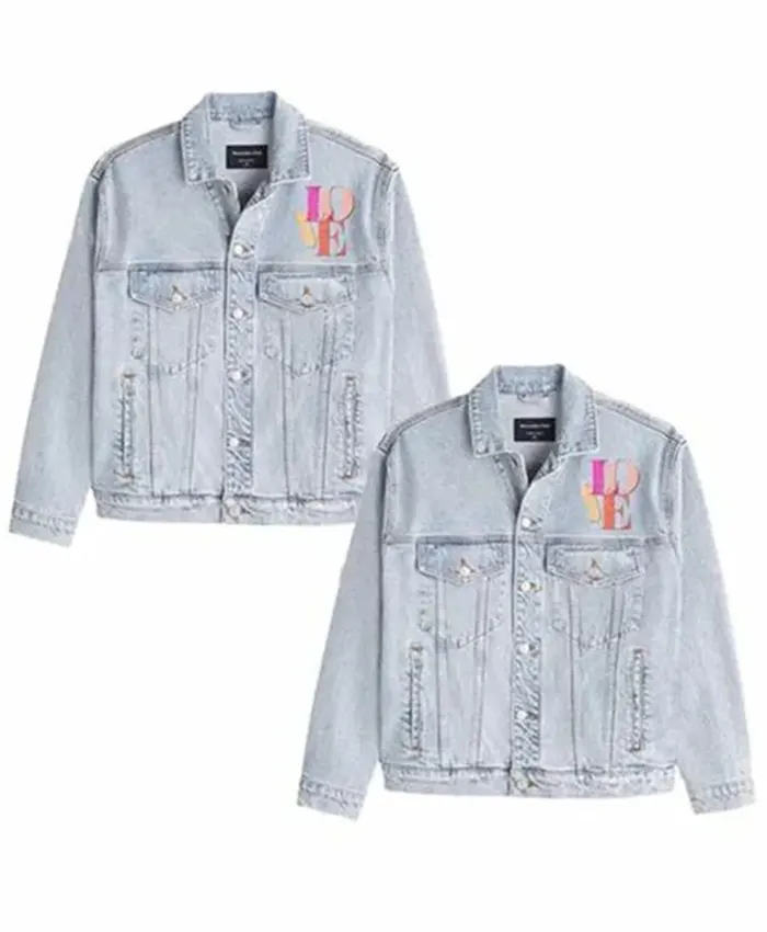 Valentine Couple Love Denim Trucker Jackets