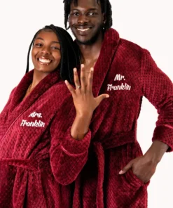 Valentine Day Robe For Couples