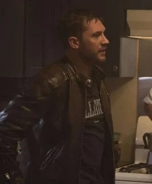 Venom Eddie Brock Distressed Brown Leather Jacket