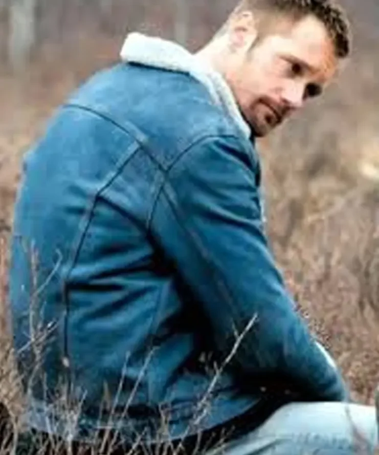 Vernon Slone Hold The Dark Denim Trucker Blue Jacket