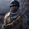Video Game Battlefield 5 Deme Cisse Cotton Khaki Coat