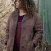Vigil-S01-Aisha-Toussaint-Shearling-Brown-Leather-Coat