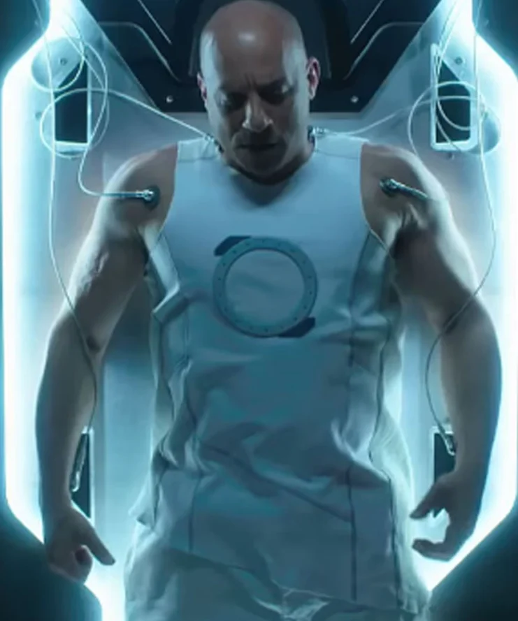 Vin Diesel Bloodshot White PU Leather Vest