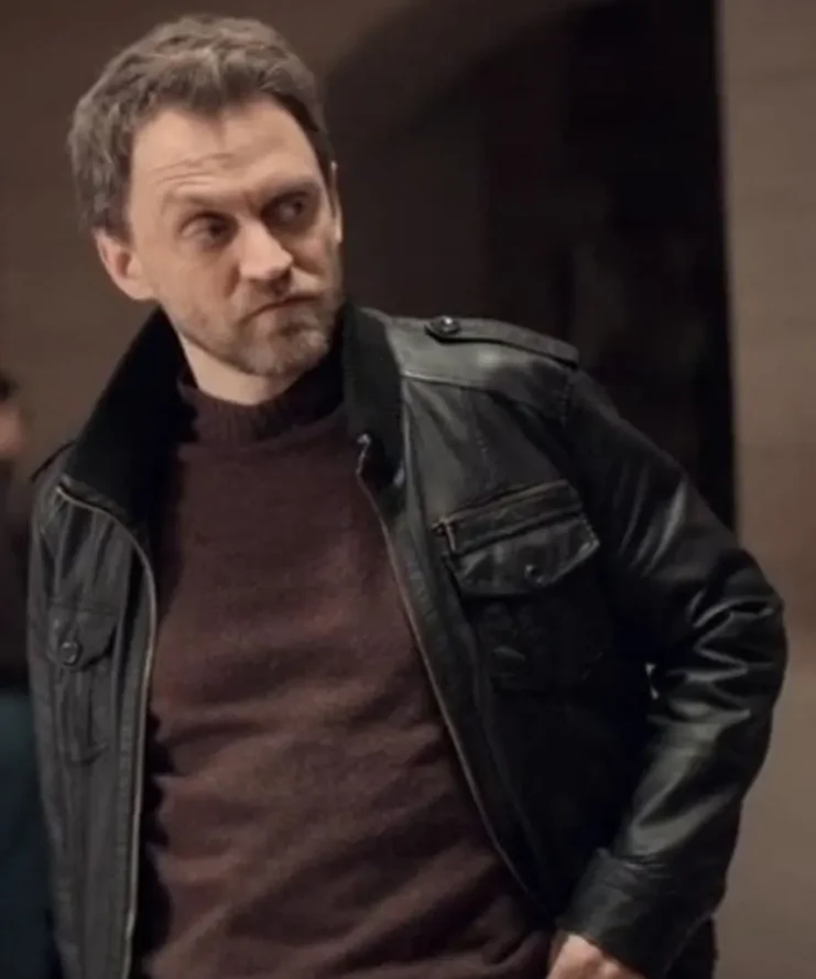 Vincent Londez Lupin Black Leather Jacket