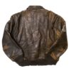 Vintage Military Flight Top Gun Brown Real Leather Jacket on Sale