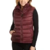 Virgin River Melinda Monroe Maroon Polyester Puffer Vest