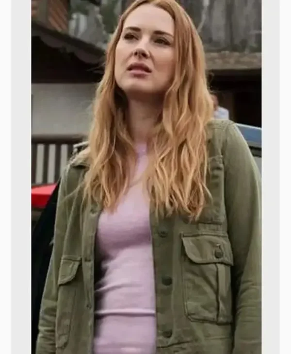 Virgin River S02 Melinda Monroe Green Cotton Jacket