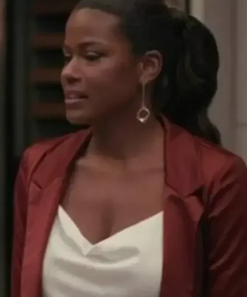 Vivian Banks Bel Air Red Satin Robe Blazer