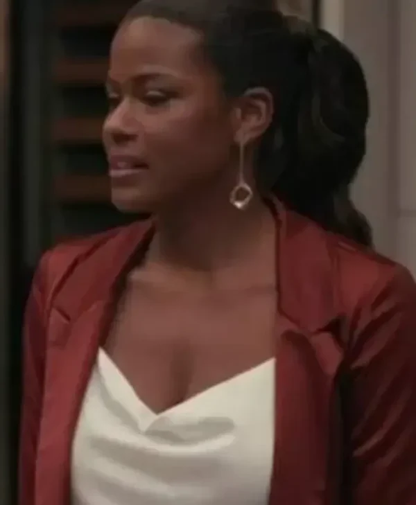 Vivian Banks Bel Air Red Satin Robe Blazer