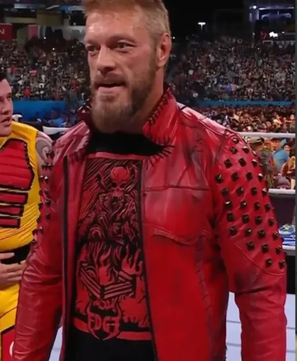 WWE Edge Red Leather Jacket