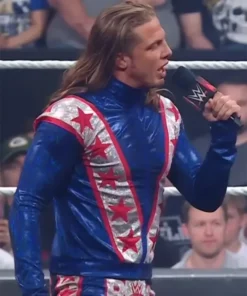 WWE Raw Matt Riddle Blue Satin Jacket