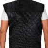 WWE Superstar Pro Wrestler John Cena Quilted Black Vest back look