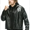 WWE Wrestler Dean Ambrose Hooded Leather Jacket