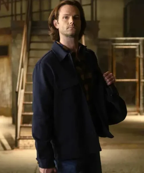 Walker Jared Padalecki Cotton Fabric Blue Jacket