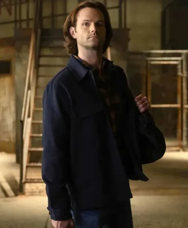Walker Jared Padalecki Cotton Fabric Blue Jacket