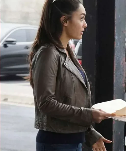 Walker Micki Ramirez Real Leather Biker Jacket