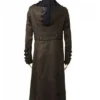Wasteland Steampunk Long Leather Trench Coat For Sale