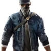 Watch Dogs 2 Marcus Holloway Blue Satin Bomber Jacket