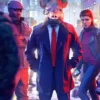 Watch Dogs Legion Pig Head Blue Pea Coat