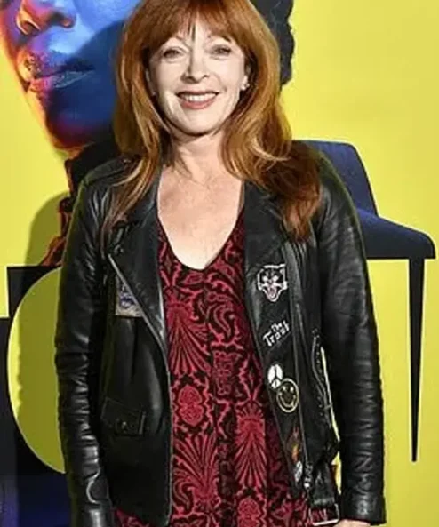 Watchmen 2019 Premiere Frances Fisher Leather Jacket