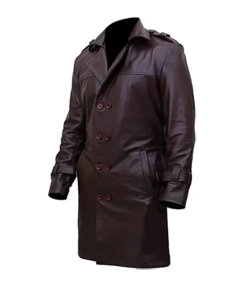 Watchmen Jackie Earle Haley Leather Coat