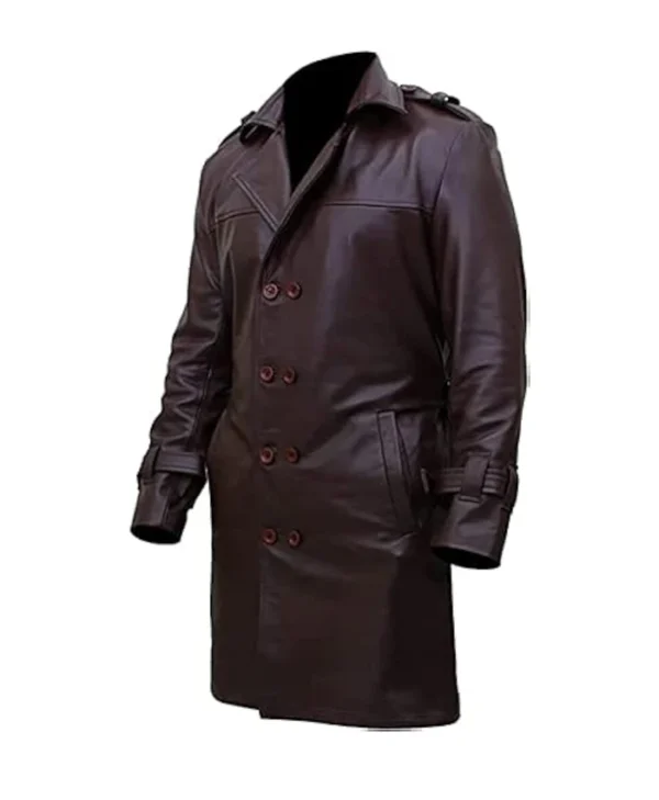 Watchmen Jackie Earle Haley Leather Coat