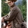 Wes Bentley Yellowstone Jamie Tan Brown Leather Jacket