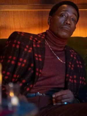 Wesley Snipes True Story Plaid Wool Long Coat