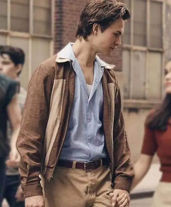 West Side Story Ansel Elgor Cotton Brown Jacket