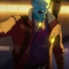 What If Michael Rooker 2021 Purple Leather Coat