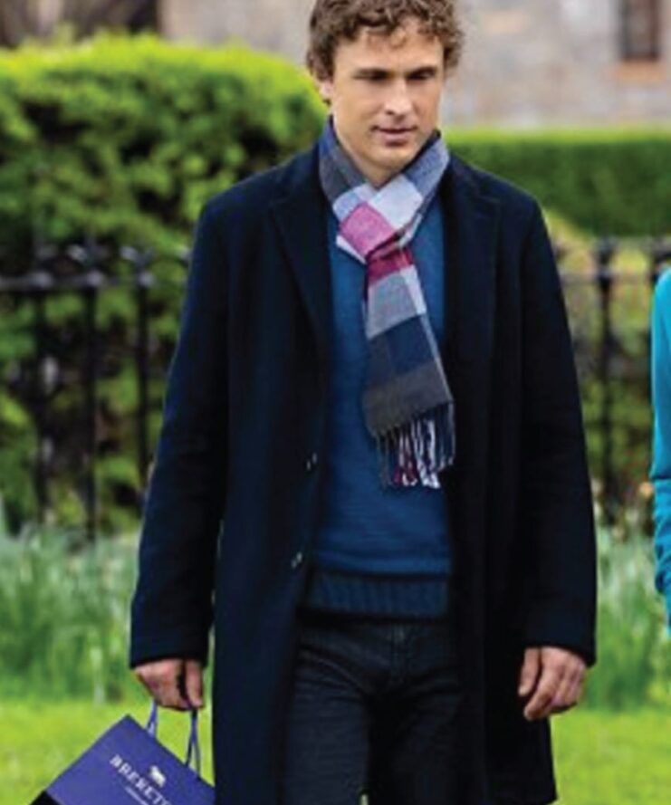 William Moseley 2023 Christmas In Notting Hill Blue Coat