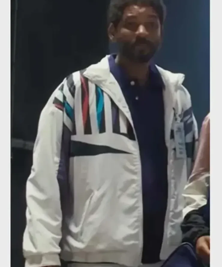 Williams King Richard White and Black Cotton Jacket