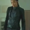 Wingwomen-2023-Manon-Bresch-Black-Leather-Jacket