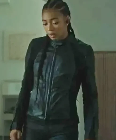 Wingwomen-2023-Manon-Bresch-Black-Leather-Jacket