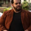 Wolf Like Me Josh Gad Brown Wool Blazer