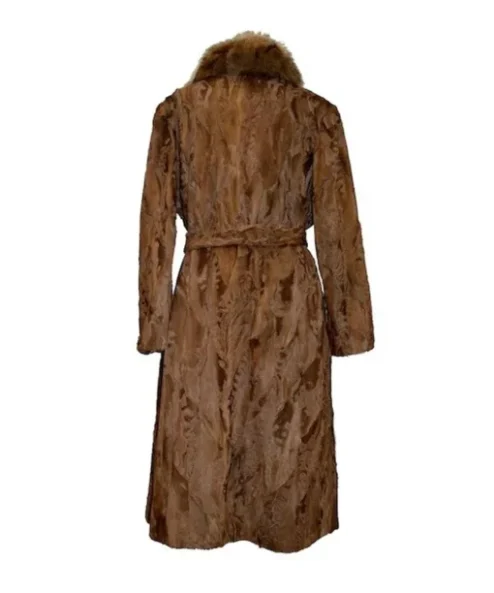 Women-Brown-Karakul-Fur-Long-Winter-Trench-Coat-Back