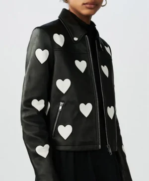 Women Heart Black Jacket