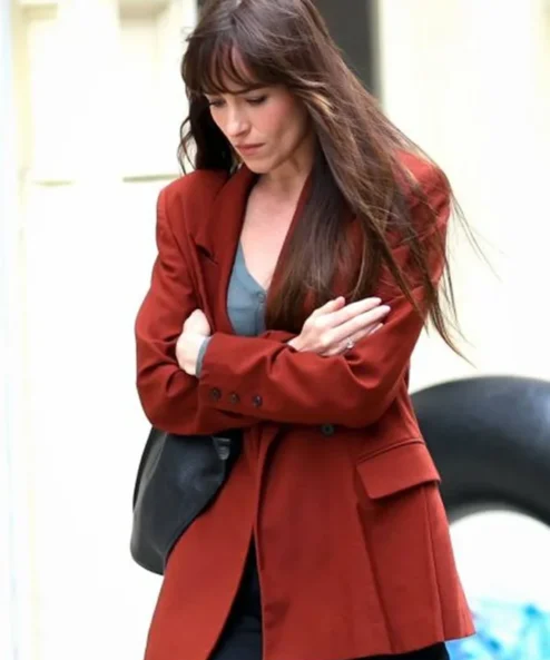 Women Materialists 2024 Dakota Johnson Red Blazer