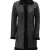 Womens-Black-Leather-Long-Shearling-Coat