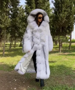 Womens Luxury Arctic Fox Fur Coat Sale