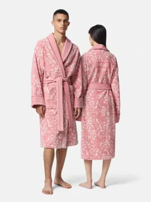 Women’s Pink Barocco Wrap Robe