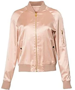Women’s Riverdale Tennis Team Pink Bomber Jacket