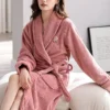 Womens Trendy Pink Bathrobes