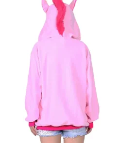 Womens Unicorn Pink Hooded Jacket Sale