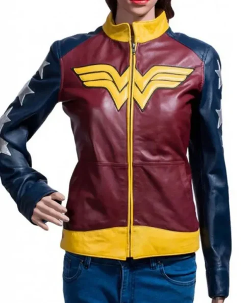 Wonder Woman Princess Diana Slimfit Leather Jacket