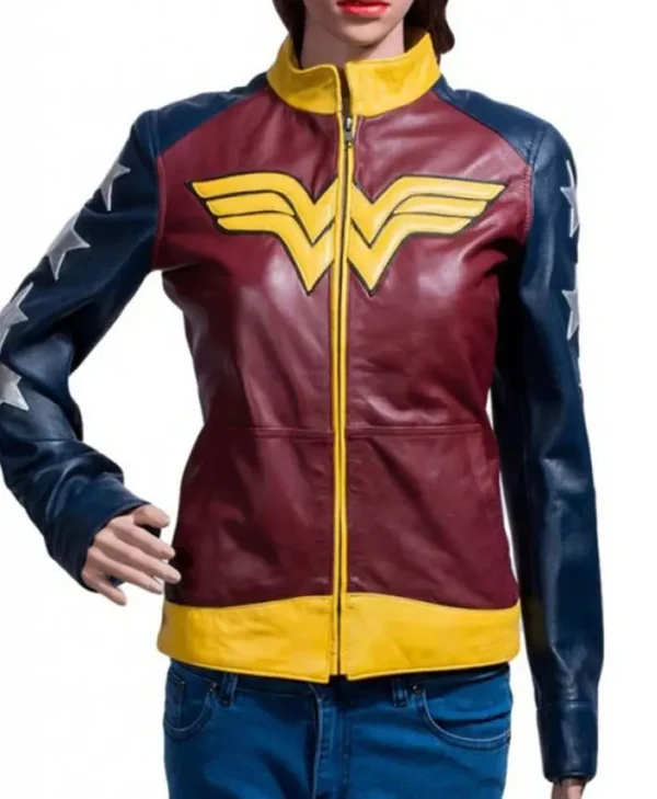 Wonder Woman Princess Diana Slimfit Leather Jacket
